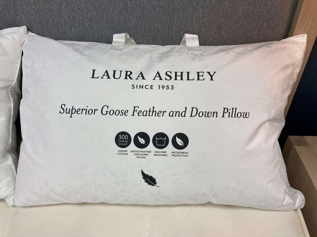 Laura Ashely Superior Goose Feather and Down Pillow