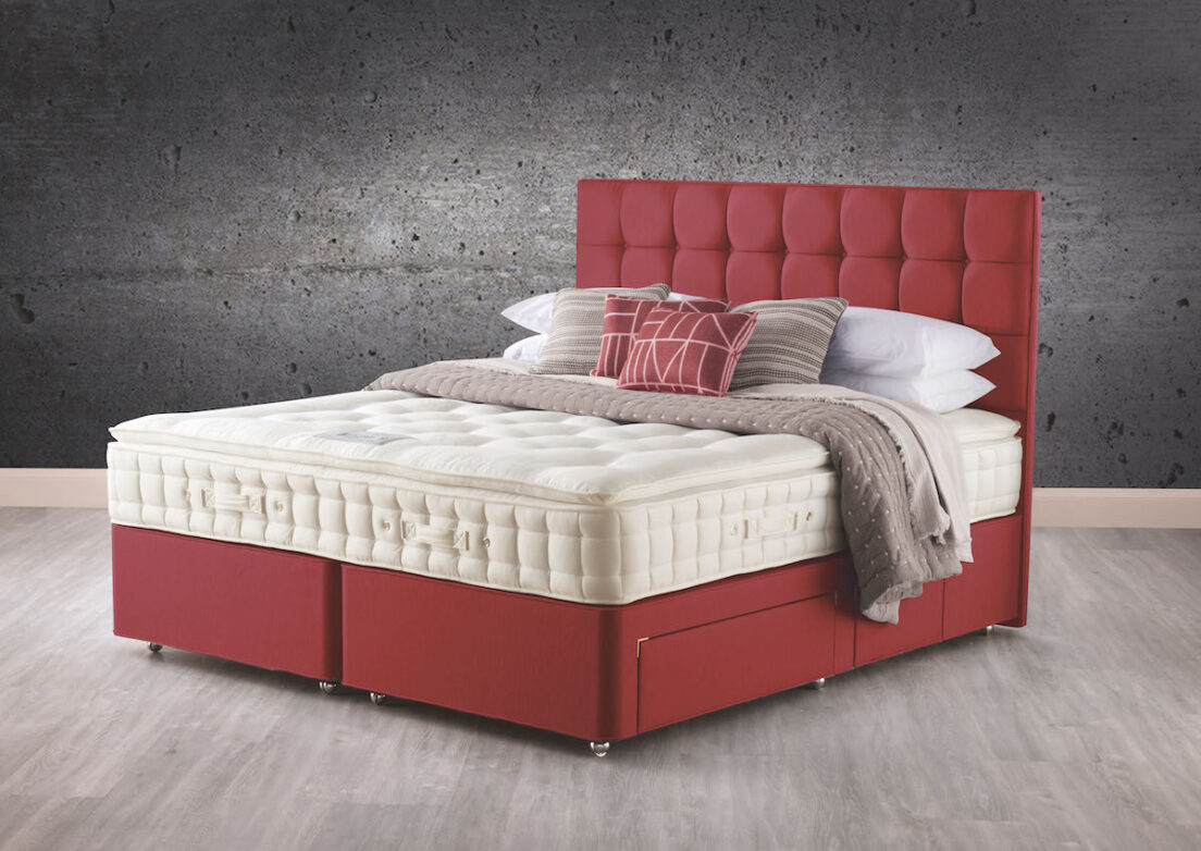 Hypnos Pillow Top Classic Mattress on a Pocket Sprung Firm Edge Divan Base with Drawers