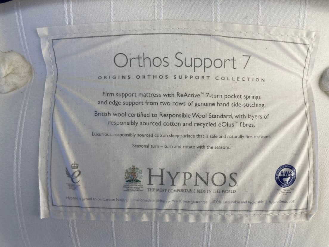 4'0 Small Double Hypnos Orthos Support 7 Mattress