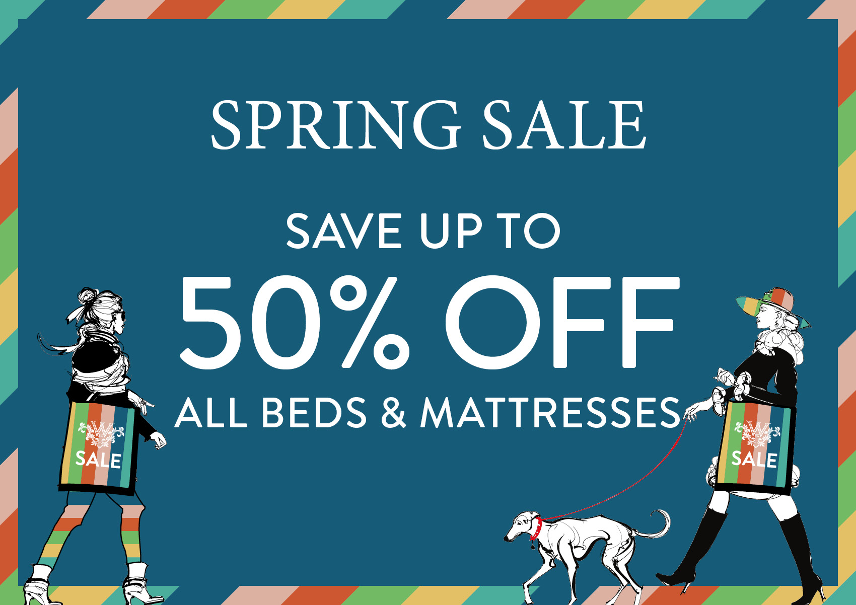 SPRING SALE - Save up to 50% OFF All beds & mattresses