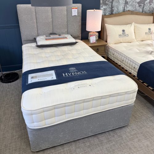 Hypnos 4'0/Small Double Orthos Support 7 Mattress with Divan Base and Francesca Headboard