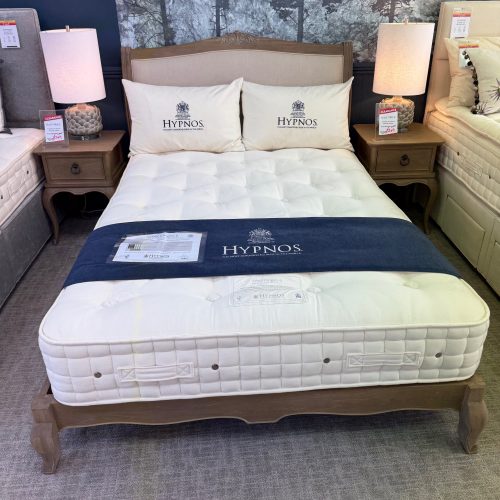 Half Price Hypnos 4'6/Standard Double Wool Origins 6 Mattress / Wills & Gambier Camille Bed Frame