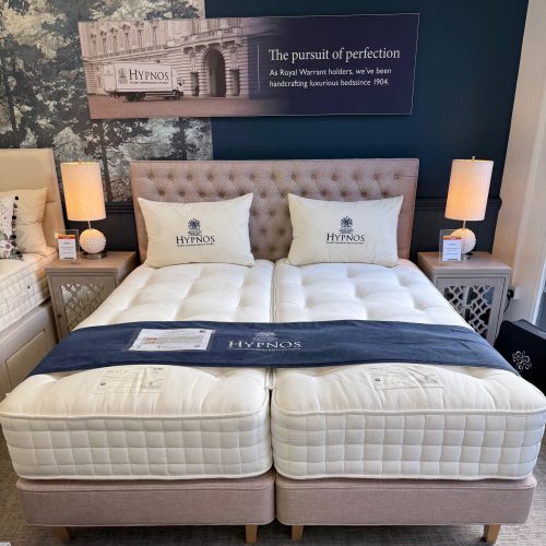 Half Price Hypnos 6'0/Superking Legacy VI Zipped Mattress with Firm Edge, Pocket Sprung Base & Eleanor Headboard