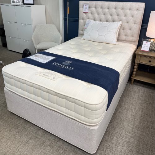 Half Price Hypnos 4'0/Small Double Orthos Support 7 Mattress, Divan Base & Eleanor Headboard