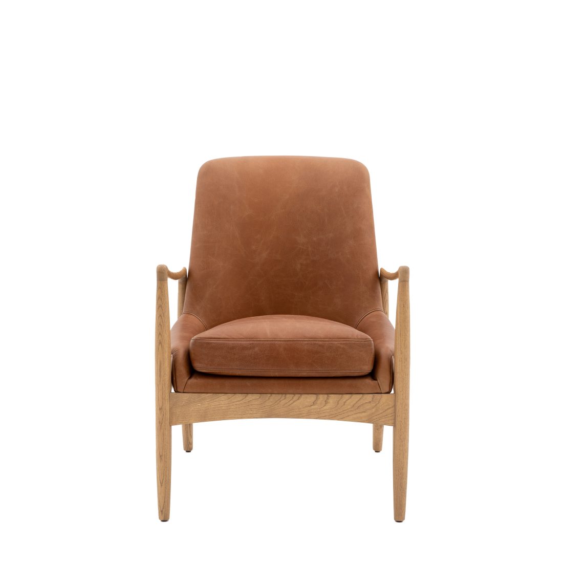 Gallery Carrera Armchair Brown Leather