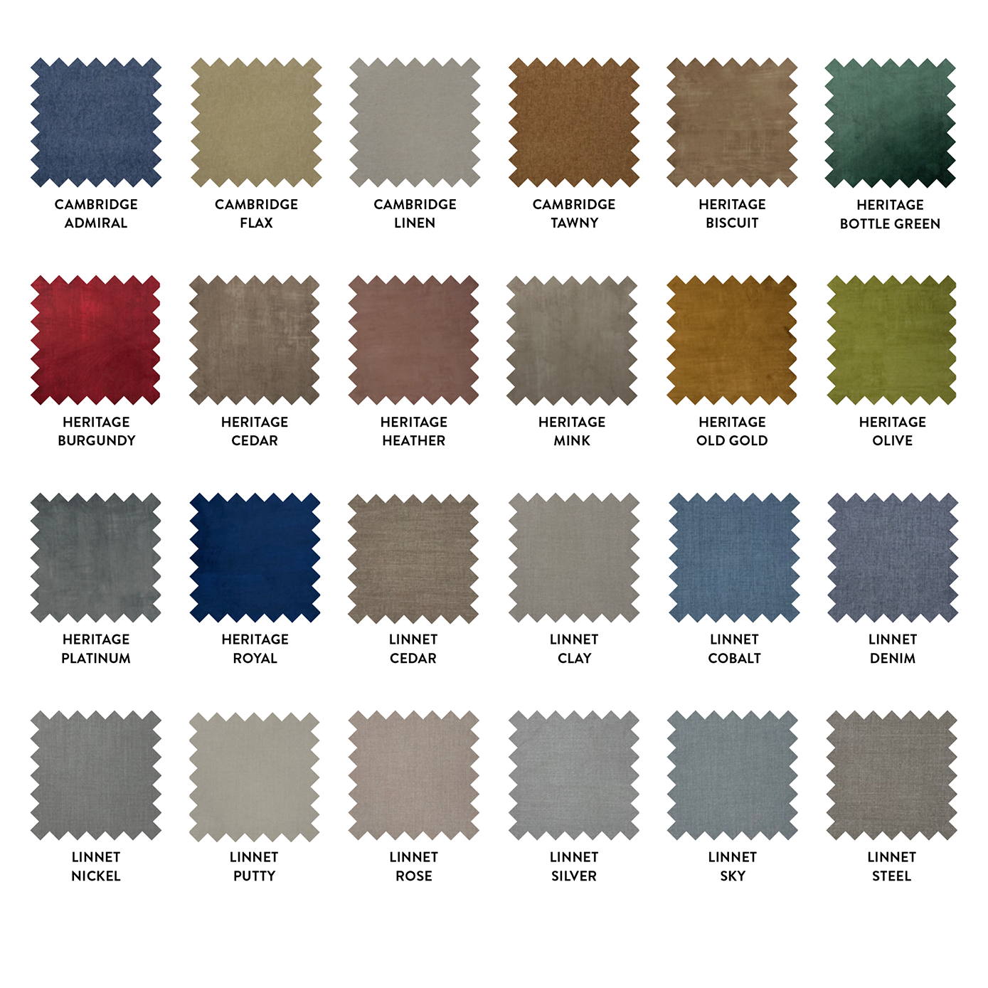 fabric swatches available from enchanted house
